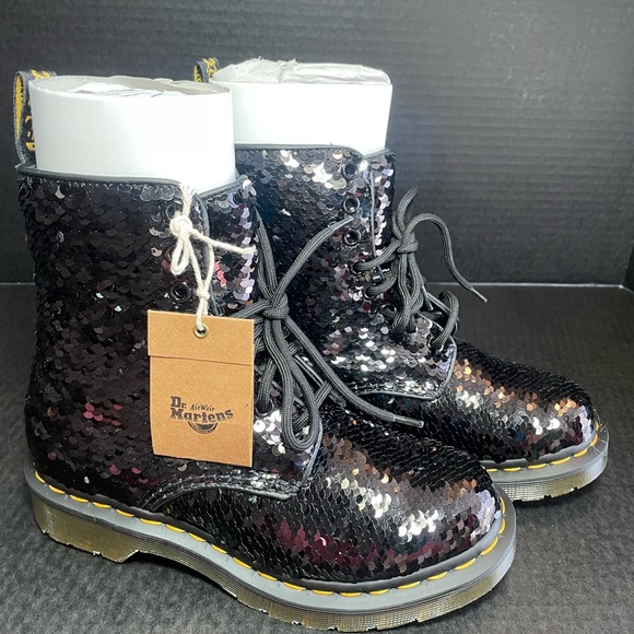 Brand New Shiftable Sequins Dr Martens 3 UK, 5 US - Picture 4 of 15